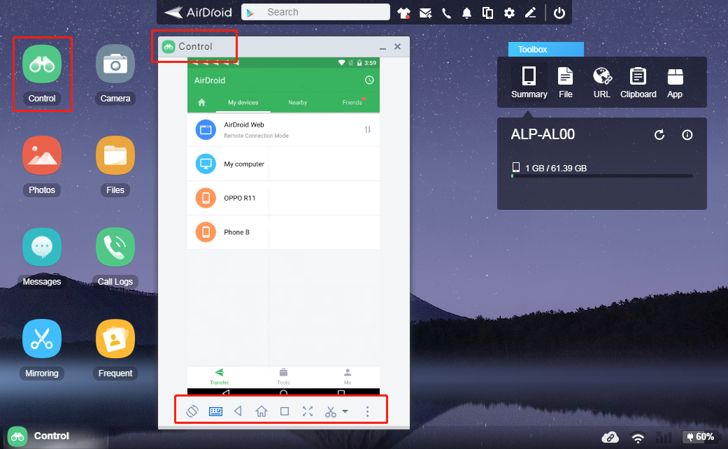 AirDroid Personal Web