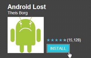 Aplicativo rastreador Android perdido