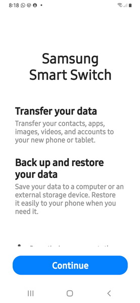 share files between galaxy phones