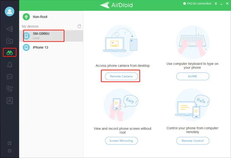 Airdroid Personal guía cámara remota