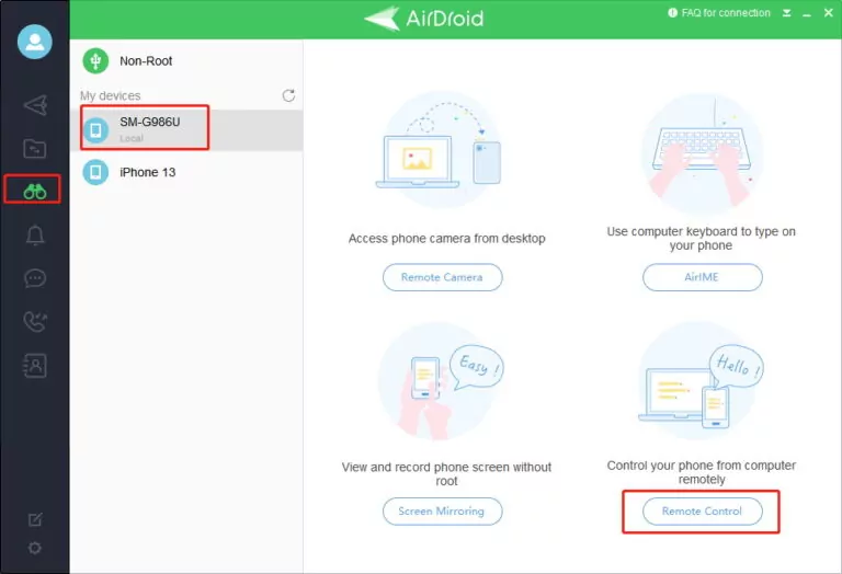 airdroid personal guide remote controal 