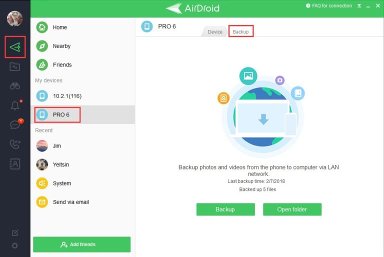 copia de seguridad airdroid