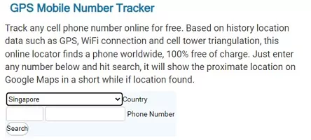 GPS Mobile Number Tracker