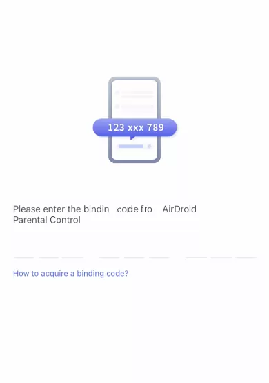 AirDroid Browser enter binding code