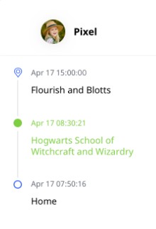 location history on AirDroid