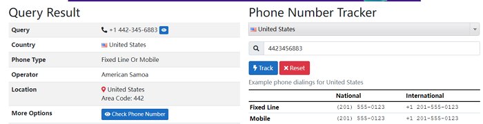 track mobile number on Phone Number Tracker