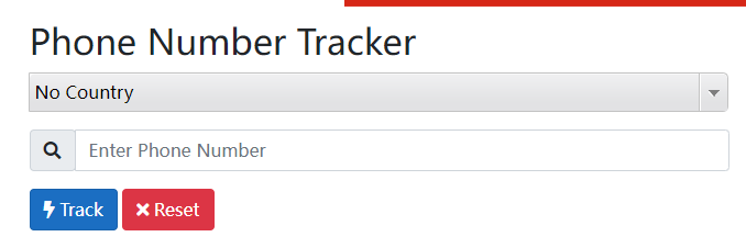 Phone Number Tracker