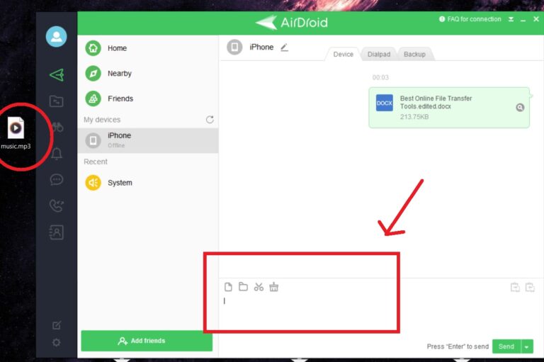 drag and drop airdroid