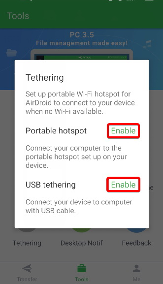 tether android to pc 7