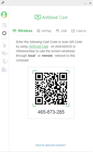 Wireless on AirDroid Cast