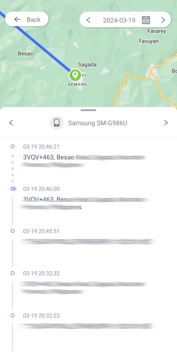 AirDroid route history