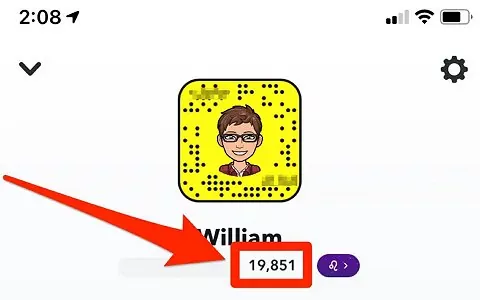 verifique a pontuação do Snapchat