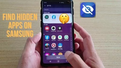 find hidden apps on Samsung