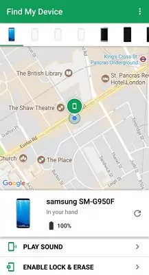 Find My Device locate phone location