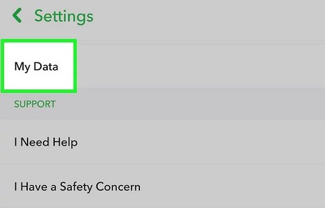 My Data of Snapchat