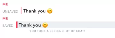 salvare un messaggio su Snapchat