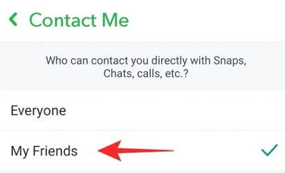 stop strangers contact on Snapchat