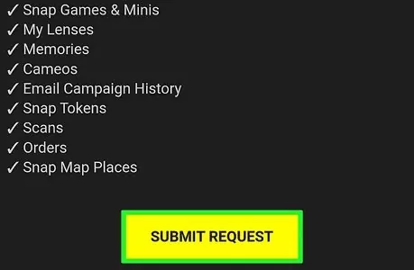 Submit Request button