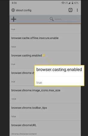 4 firefox en android hacia chromecast