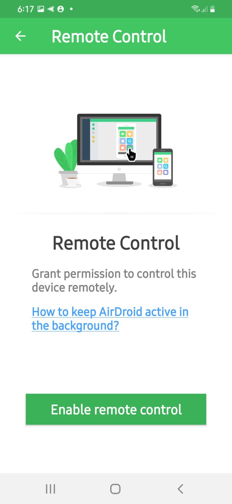 enable remote control
