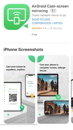 airdroid Cast en app store