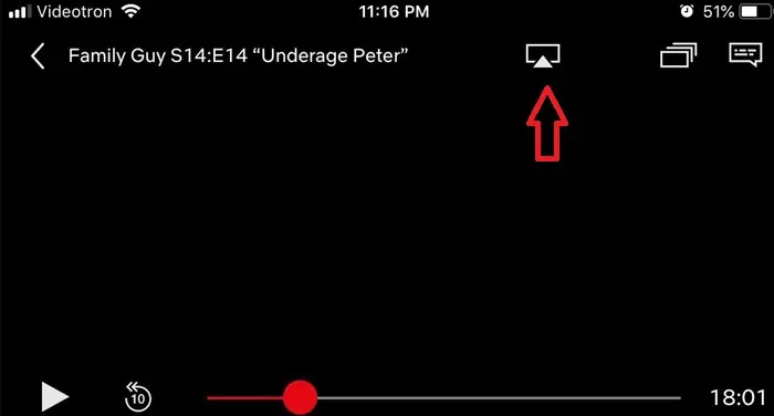 stream Netflix from iPhone to TV