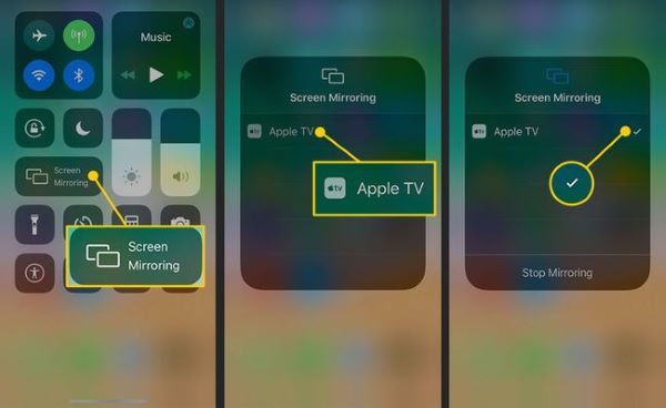 airplay iphone a apple tv