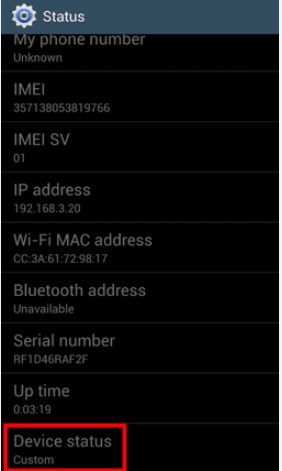 Android phone Status