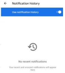 notification history