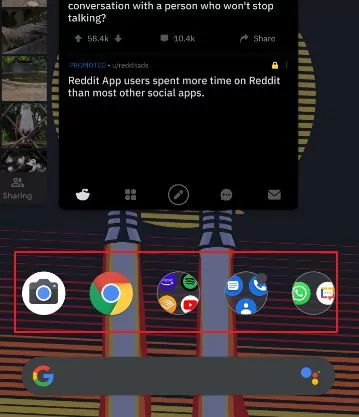 Recent Apps section