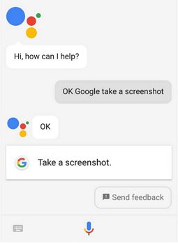 screenshot by google assistant