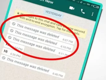see deleted messages on WhatsApp