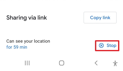 stop location sharing