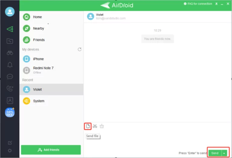 transfer files from pc to pc with AirDroid
