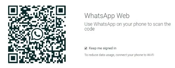 WhatsApp web QR code