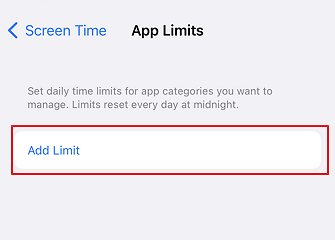 set app limits