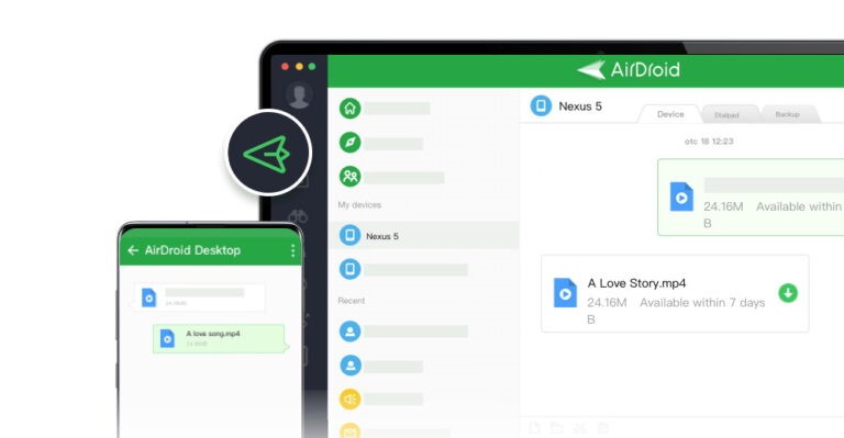 העברת קבצי Airdroid