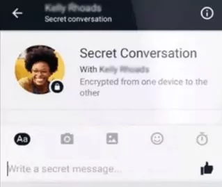 Facebook Messenger secret conversation