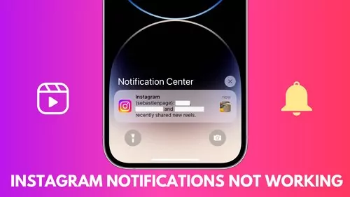 as notificações do instagram não funcionam