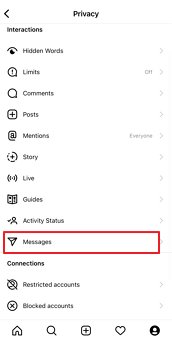manage messages