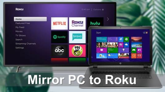 mirror PC to TCL Roku TV