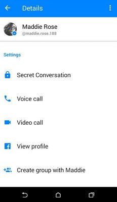 secret conversation on Messenger