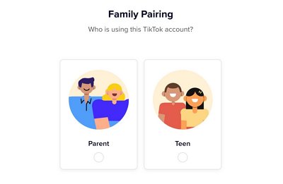 TikTok family pairing