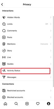 turn off activity status