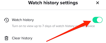 watch history settings
