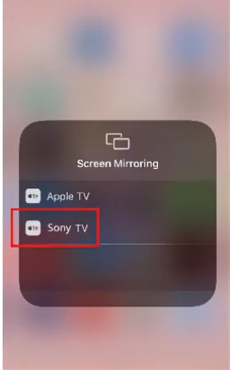 select Sony TV
