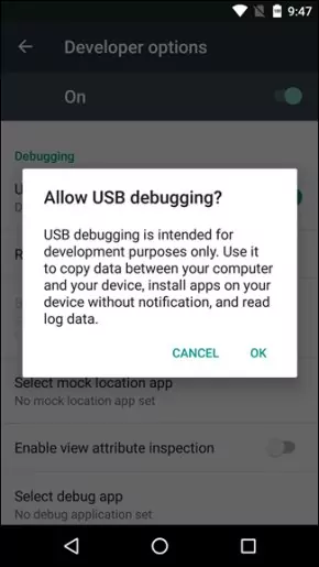 Enable USB Debugging1