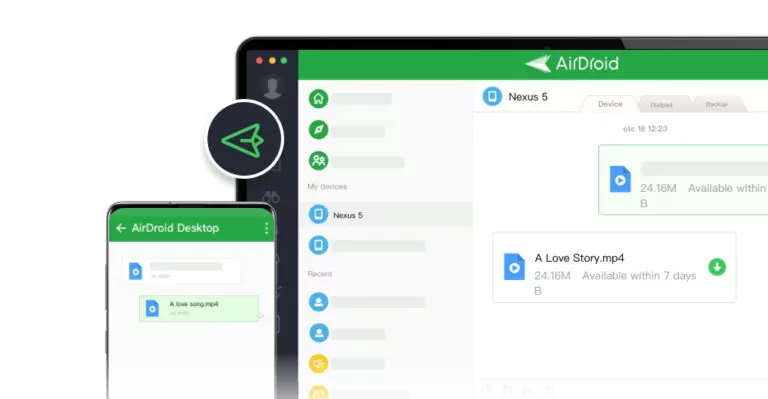 Transferência de Arquivos por AirDroid