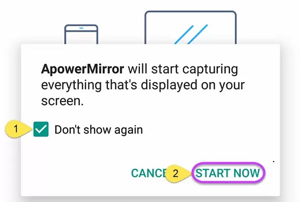 apowermirror start now