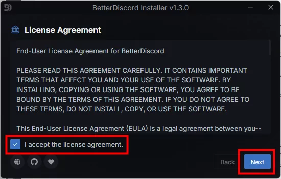 accept BetterDiscord license